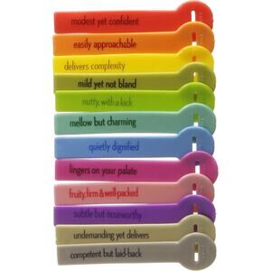 Genuine Fred WINE LINES Drink Markers, Wine Reviews Set of 12 New